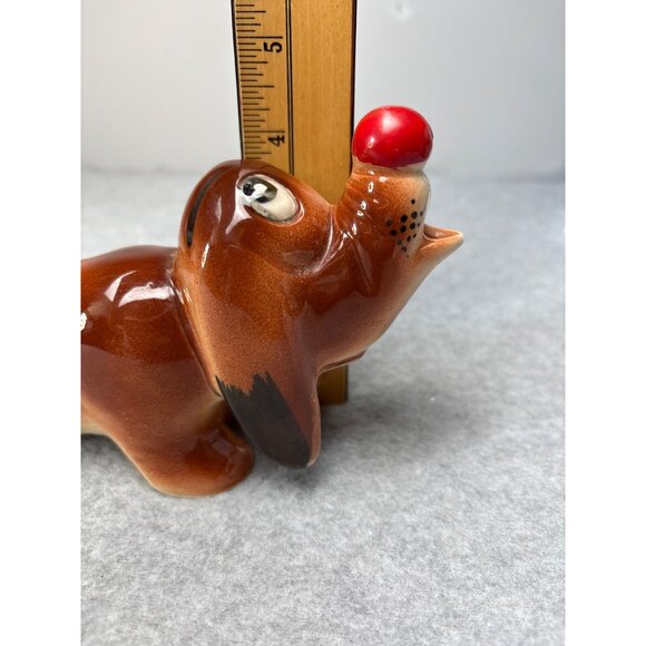 Vintage Ceramic Dachshund Dog Teapot 14" long - Picture 9 of 12